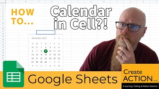 Add a clickable CALENDAR in cells in Google Sheets [upl. by Enimisaj]