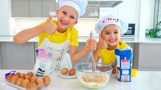 Vlad and Niki cooking for Mom and other funny stories for kids [upl. by Nahta]