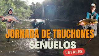 TRUCHONES CON EQUIPO UL 🎣💪 ESTOS SON LOS SEÑUELOS PERFECTOS PARA USAR EN VERANO 🔥 RÍO MARAVILLOSO 👏 [upl. by Aicilanna]