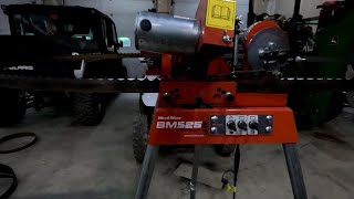 Wood Mizer BMS25 blade sharpener profile cam change [upl. by Alhak]