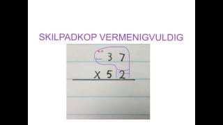 Skilpadkop vermenigvuldig mathdou graad 5 tot 9 [upl. by Dulciana]