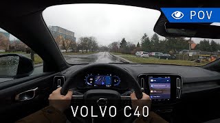 Volvo C40 Recharge 252 KM Ultimate 2023  POV Drive  Project Automotive [upl. by Riva559]