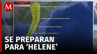 Medidas de prevención en Quintana Roo y Yucatán ante la tormenta tropical Helene [upl. by Sirhc]