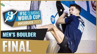 Mens Boulder final  Innsbruck 2023 [upl. by Elocan136]