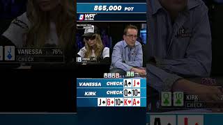 Poker Plot Twist Vanessas Lead Surprises Kirk PostFlop shorts [upl. by Baniaz38]