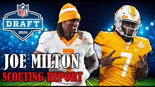 Joe Milton Draft Profile I 2024 NFL Draft Scouting Report amp Analysis [upl. by Aekal]