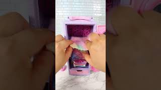 Satisfying with Unboxing amp Review Miniature School Locker Set Toys Kitchen Video  ASMR Videos [upl. by Nylekoorb]