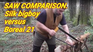 Bow saw versus Folding saw Boreal 21 and Silky bigboy [upl. by Annoj]