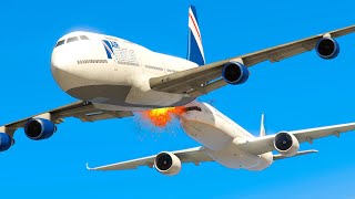 Airbus A350 Сrash Into Giant Plane  GTA 5 [upl. by Urbanus]