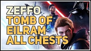 All Chests Tomb of Eilram Zeffo Star Wars Jedi Fallen Order [upl. by Clarkin343]