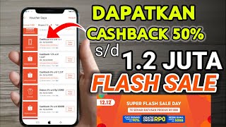 Cara Mendapatkan CashBack sd 12Juta Flash Sale 1212 Shope [upl. by Baumann610]