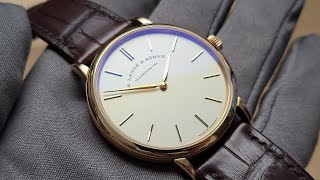 Op185 A Lange amp Sohne Saxonia Thin 玫瑰金37mm開箱評測  絕對值得入手的最佳朗格入門款式 明錶玩樂 [upl. by Newberry]