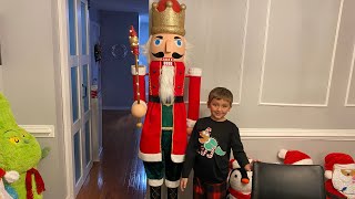 Unboxing 65ft Animated Bluetooth Nutcracker from Lowe’s christmas lowes ☃️🌲 [upl. by Arres]