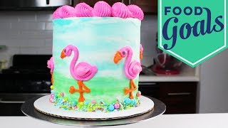 How to Make a Flamingo Cake  Food Network [upl. by Gris759]