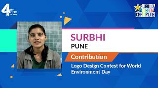 Meet MyGov Champion Surbhi participant of logo design contest for World Environment Day [upl. by Nelan132]