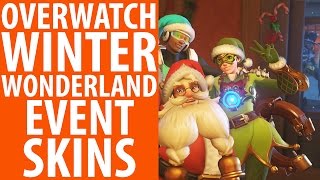 Overwatch Christmas Skins Emotes and Cosmetics [upl. by Odama817]