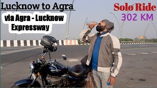 Lucknow to Agra Ride Via Agra  Lucknow Expressway  Lucknow to Agra by bike  RE Meteor 350 [upl. by Reltuc]