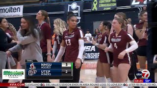 UTEP Volleyball falls to NMSU in SemiFinals in five sets [upl. by Cardinal]