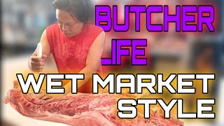 GANITO ANG PAG BAKLAS SA PALINGKE  WET MARKET STYLE Butcher butchershop butchery wetmarket [upl. by Einad763]