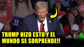 ¡TRUMP HIZO LO IMPENSABLE EL MUNDO REACCIONA BURLANDOSE DE SU ULTIMO MITIN [upl. by Olrak]