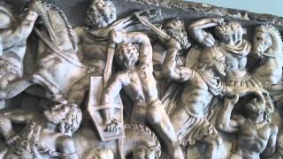 Sarcophagus with Battle scene 2nd century AD Dallas Museum of Art [upl. by Remmos]