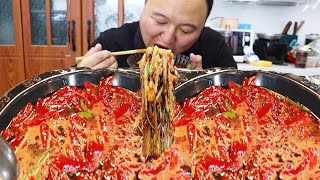 7 pounds of tripe Aqiang makes ”spicy hot pot” eat the tripe in front of you ｜Mukbang [upl. by Durston]