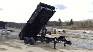 Lamar DL14 7x16 16000 Low Profile Hydraulic Dump Trailer DL831628 [upl. by Burney]