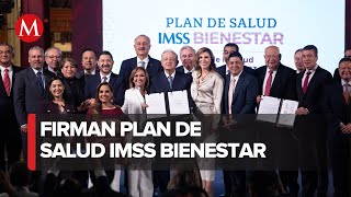 AMLO y gobernadores de Morena firman histórico acuerdo de federalización de la salud en México [upl. by Neila306]