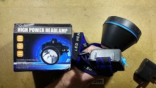 Supernarrow beam LED head torch teardown [upl. by Akimik]