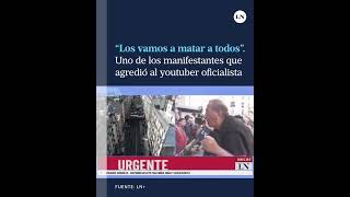 “Si nos vienen a provocar le vamos a dar a los libertarios” sostuvo un manifestante del Congreso [upl. by Nahtahoj130]