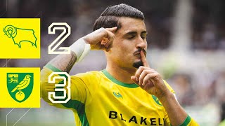 SENSATIONAL SAINZ  HIGHLIGHTS  Derby County 23 Norwich City [upl. by Ejrog647]