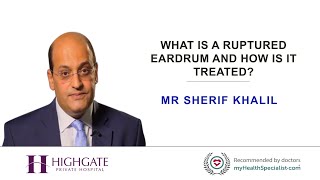 What is a ruptured eardrum and how is it treated [upl. by Hsetim]