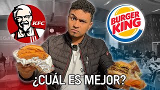 PRUEBO las HAMBURGUESAS MAS CARAS de KFC y BURGER KING 🇨🇱 [upl. by Tterab]