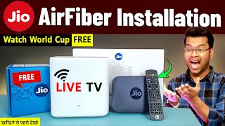 Jio AirFiber Installation Speed Test Plans Booking Live TV  Jio AirFiber vs JioFiber Air Fiber [upl. by Nosduh]