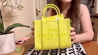 Unboxing Marc Jacobs Limoncello Mini Tote Bag  Always Sophie [upl. by Alyt]