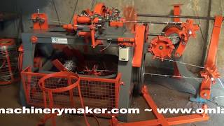 BARBED WIRE MAKING MACHINE OM BRAND [upl. by Haughay]