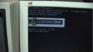 1998 Gateway 2000 Pentium II with DVDROM [upl. by Aicener22]