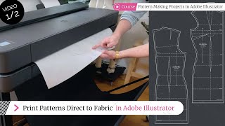 Print Patterns Directly to Fabric  Half Garment Sampling Time [upl. by Asa]