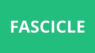 How To Pronounce Fascicle  Pronunciation Academy [upl. by Ritz]