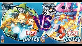 Marvel United The Coming of Galactus Play Through  The Fantastic Four Vs Galactus [upl. by Anifur486]