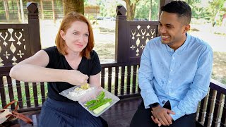 Fikry Ibrahim introduces Ikan Patin Tempoyak amp Budu to an American [upl. by Akcirehs]