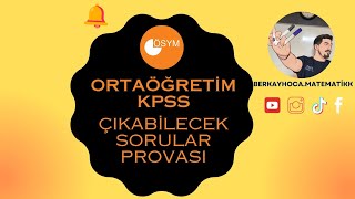 ORTAÖĞRETİM KPSS PROVA I 10 NET GARANTİ PDF AÇIKLAMADA  kpss ortaöğretimkpss çıkmışsorular [upl. by Norraa]