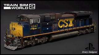 SD70ACe TSW2 PS4 How to build up rusty CSX on livery designer Time Lapse [upl. by Llemar]