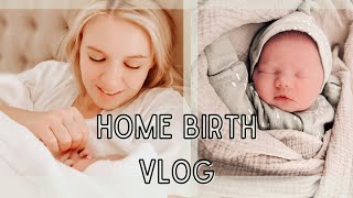 NATURAL HOME BIRTH VLOG  Positive Labor amp Delivery of Baby 7  SURPRISE GENDER [upl. by Elamaj]