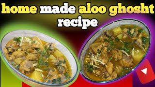 Spicy Aloo Ghosht Recipe  How to Make Aloo Gosht Curry  degi aloo ghosht receipe  aloo ghosht [upl. by Maudie39]