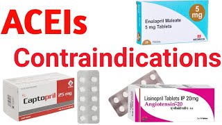 AngiotensinConverting Enzyme ACE Inhibitors  Contraindications pharmacist viralvideo doctor [upl. by Jozef]