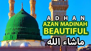 Azan Fajr in Madina 4k  Masjid an Nabawi  Umrah Islamic vlogs  Best Adhan [upl. by Olly]