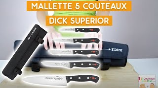 Présentation de la mallette 5 couteaux Dick Superior [upl. by Sunshine959]