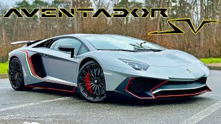 Lamborghini Aventador SV  REVIEW on AUTOBAHN [upl. by Tebzil]