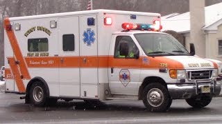 West Essex First Aid Squad Ambulance 775 Responding 2718 [upl. by Dragde]